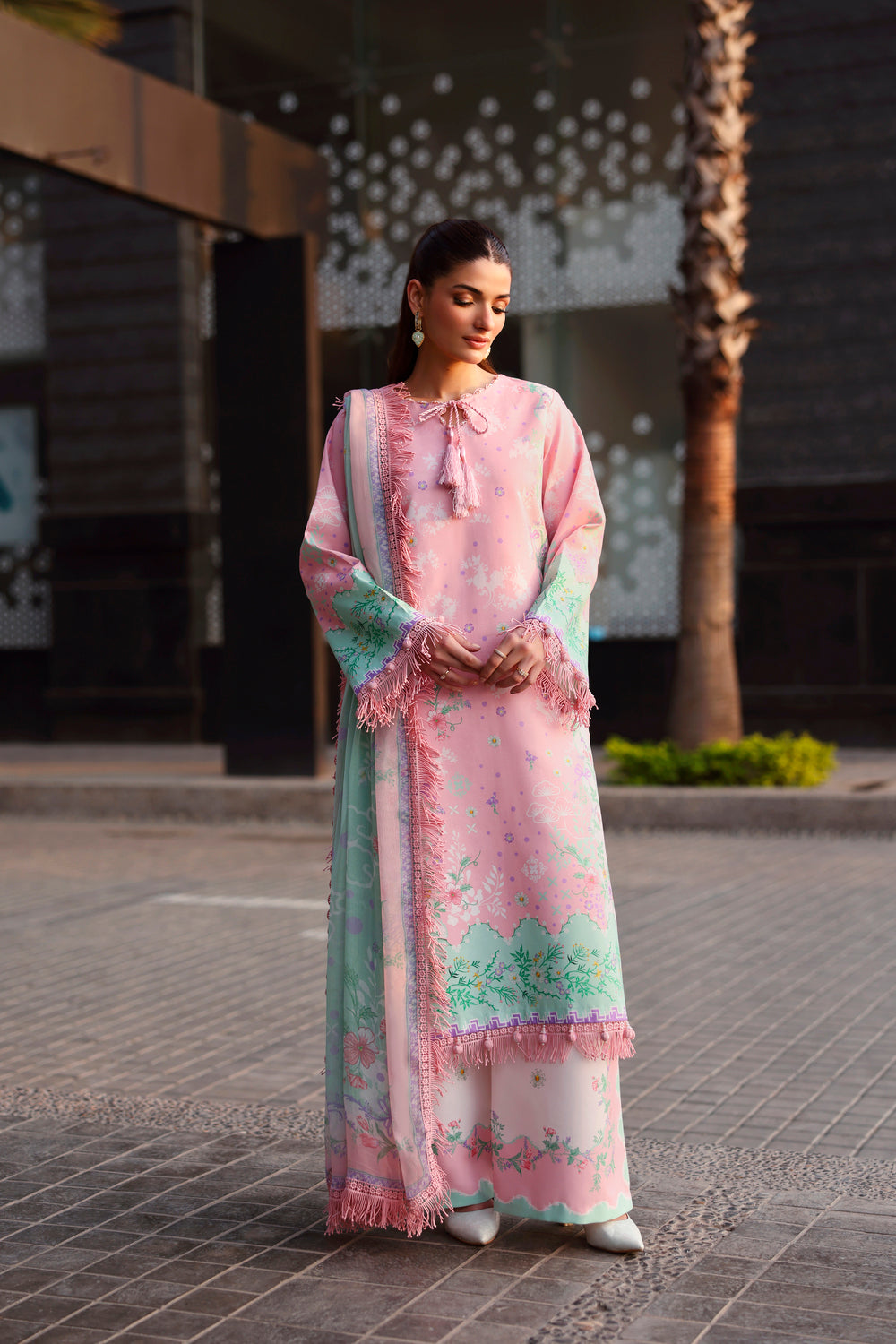 Naqsh Printed Lawn with chiffon dupatta