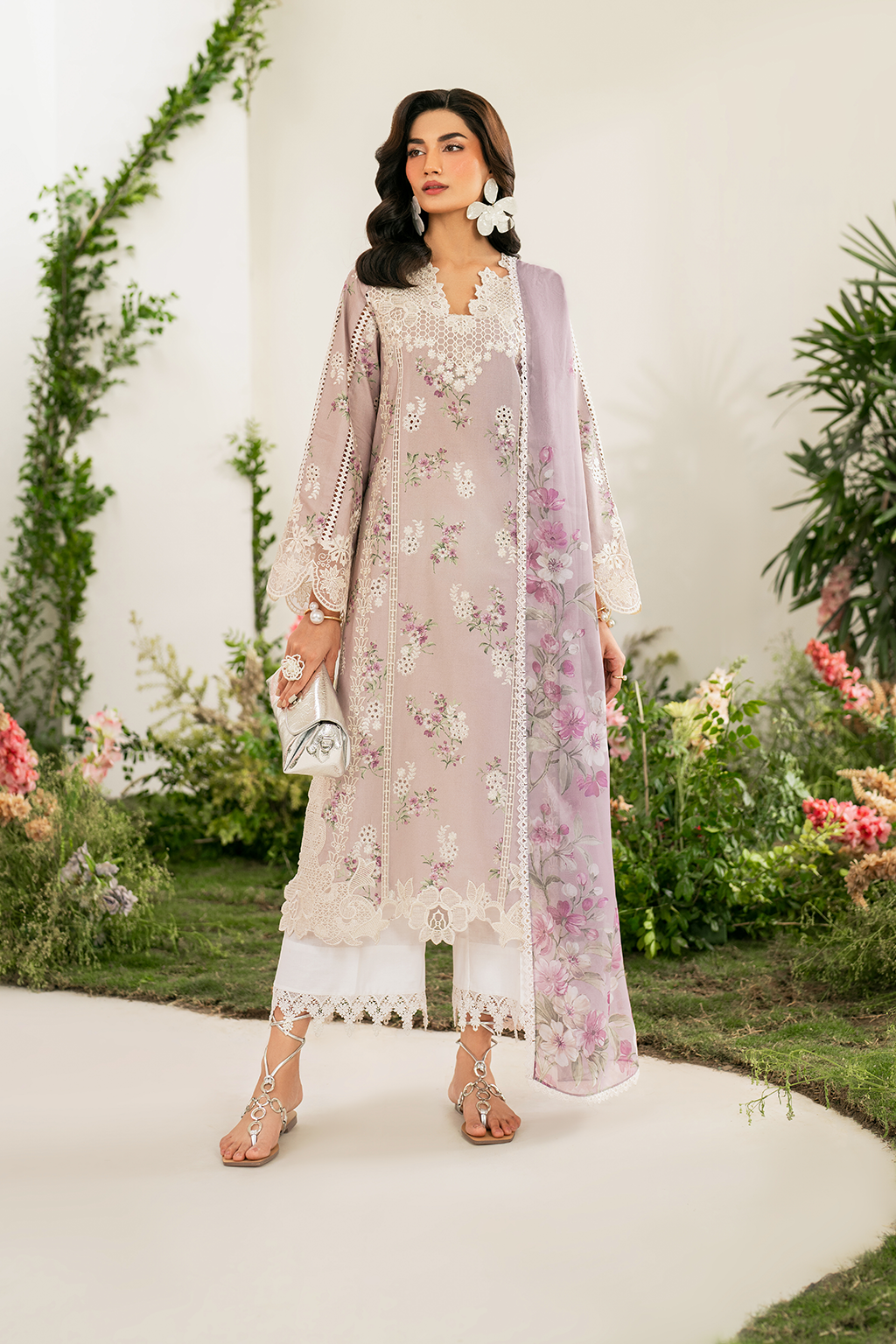 Iznik lawn with Farshi shalwar