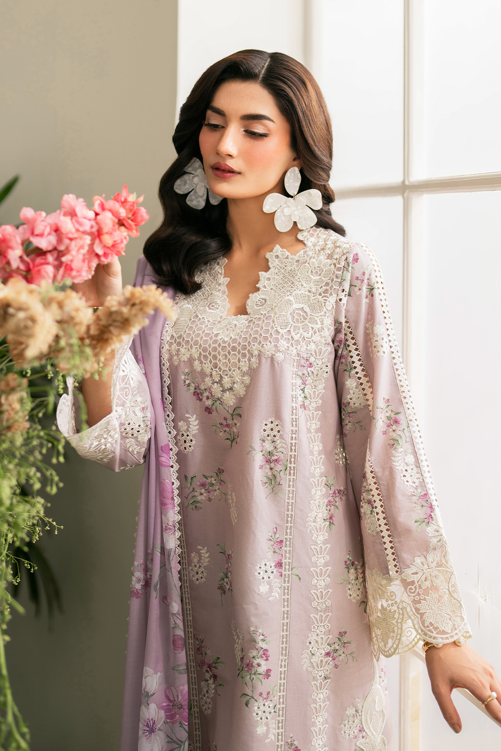 Iznik lawn with Farshi shalwar