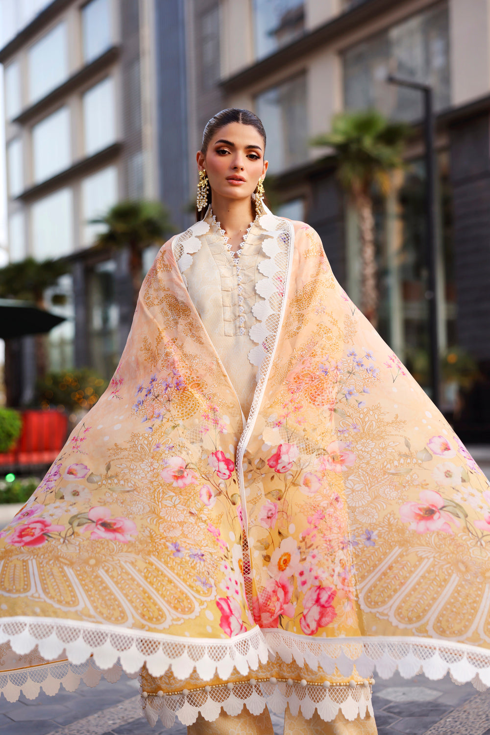 Naqsh Printed Lawn with chiffon dupatta