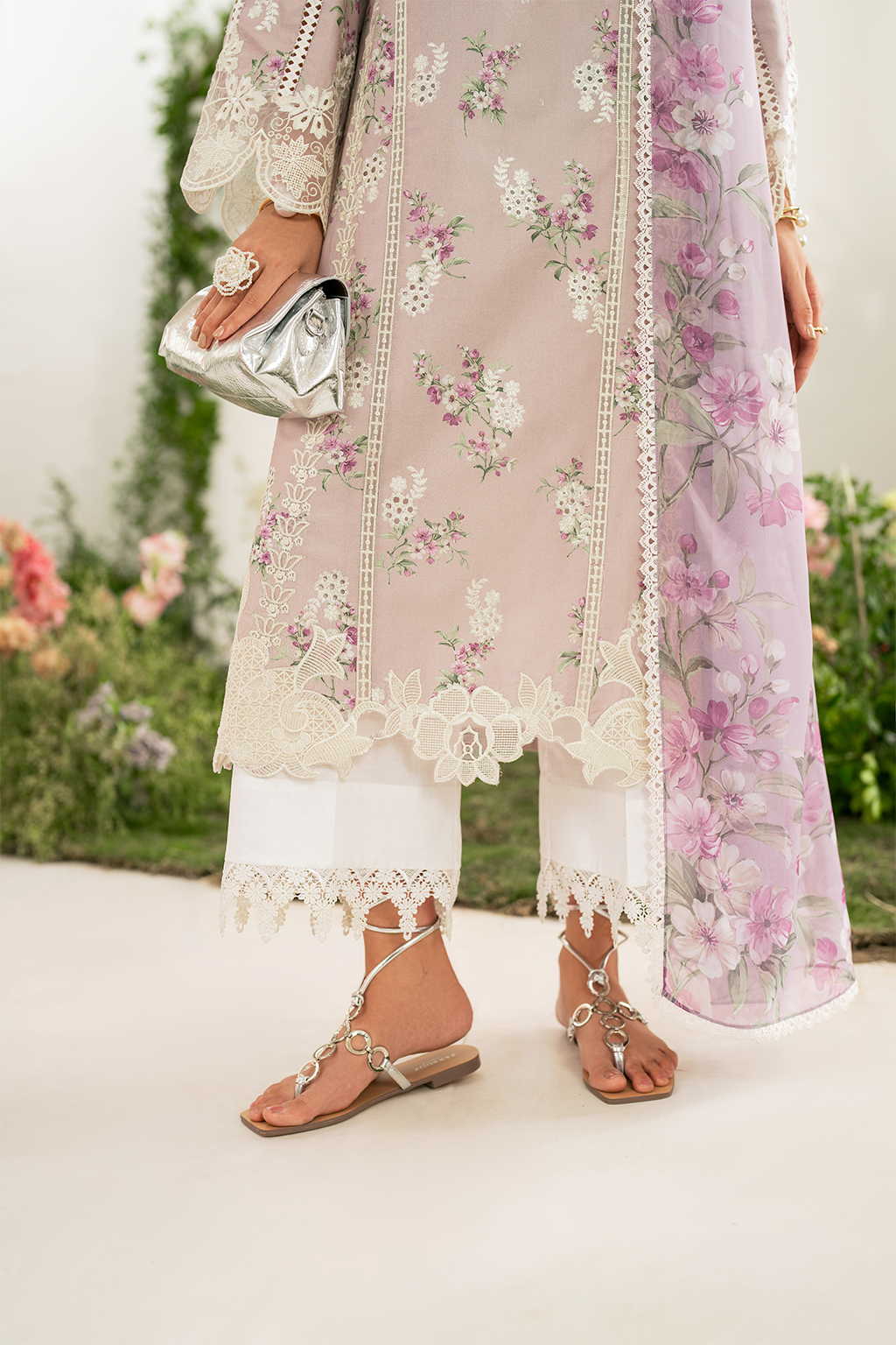 Iznik lawn with Farshi shalwar