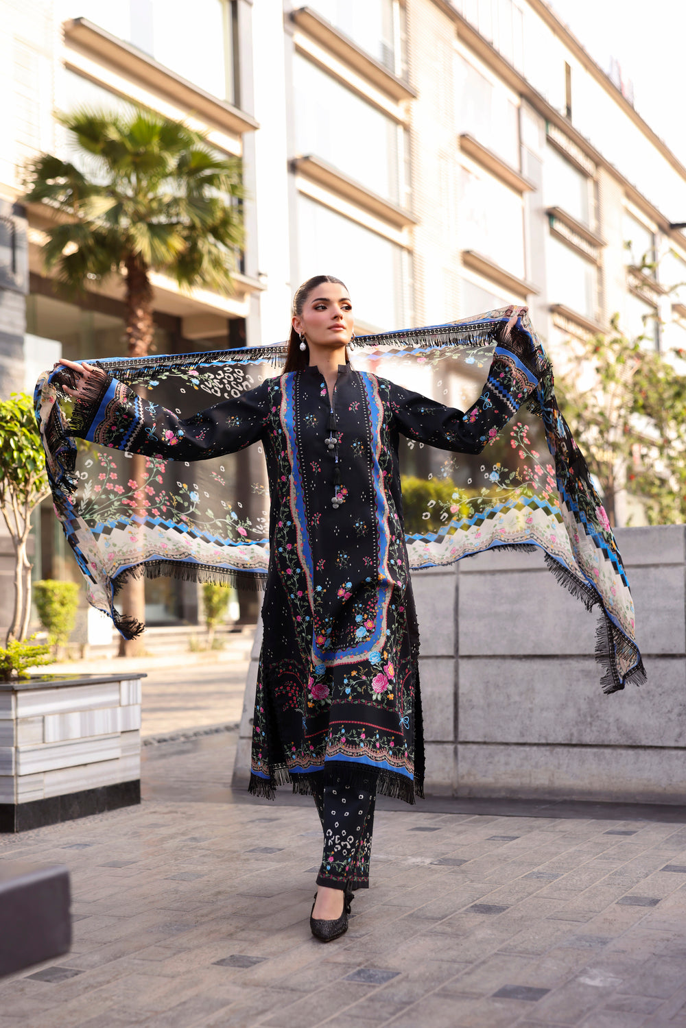 Naqsh Printed Chiffon Dupatta