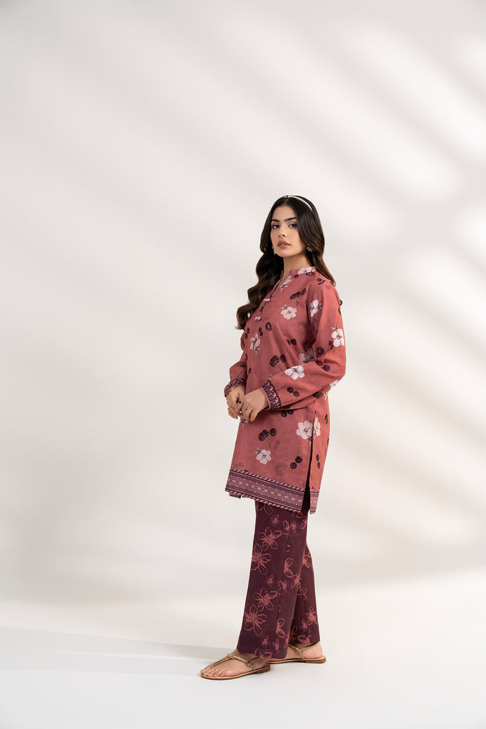 Tea Pink Rose khaddar 2pcs