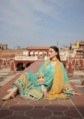 Kahf print lawn with chiffon dupatta