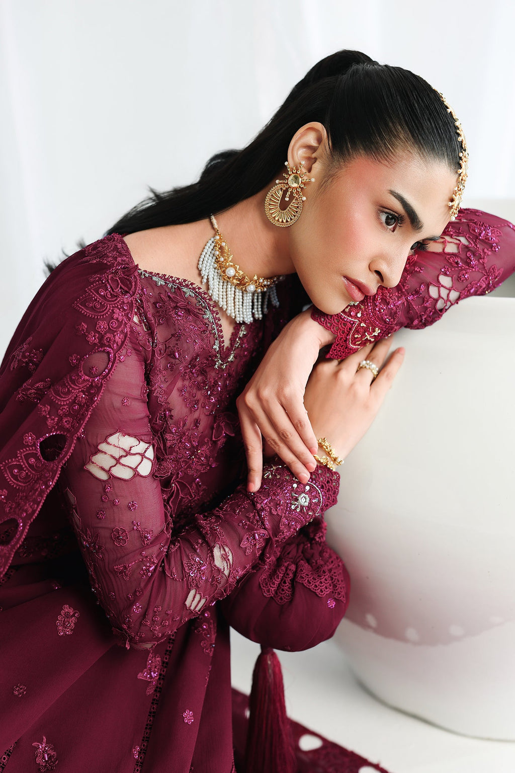Qalamkar Chiffon
