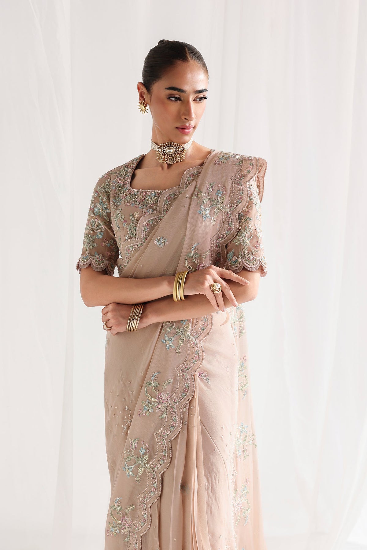 Qalamkar Chiffon
